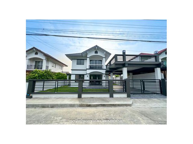 ขาย บ้านเดี่ยวไซส์ใหญ่ 4ห้องนอน ต่อเติมเทอเรซ มบ.นันท์นลินปาร์คโฮม ถ.คู้-คลองสิบ2 หนองจอก มิตรไมตรี