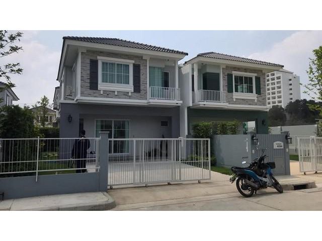 ให้เช่าบ้านคลองสองปทุม ใกล้ ม.กรุงเทพ  บ้านแฝด โครงการวิลลาจจิโอ