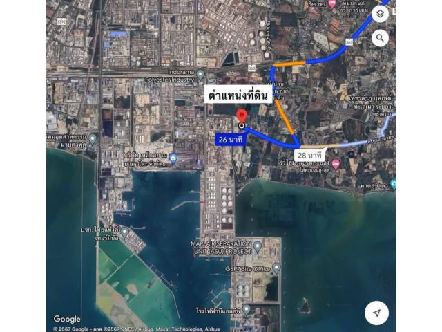 ขายที่ดินเปล่าผังม่วงลาย1ไร่มาบตาพุดระยองเหมาพทำแคมป์คนงาน
