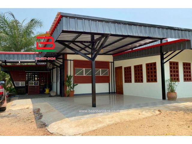 ที่ดินพร้อมบ้านเดี่ยว 1 ชั้น บ้านหนองตาด เนื้อที่ 14-3-79 ไร่ ถนนสุวรรณศร 33 ต.นาดี อ.นาดี จ.ปราจีนบุรี