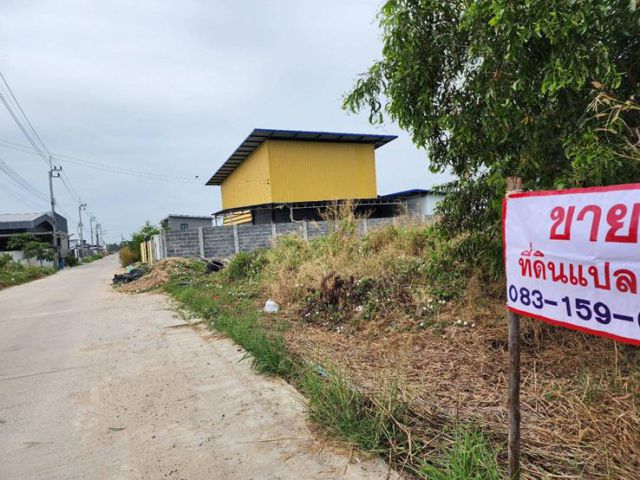 ขายด่วน! ที่ดิน 300ตรว.หน้ากว้างสวยมาก 57ม.(ขาย 4 ล้าน) เหมาะกับสร้างโรงงาน ออฟฟิศ โกดังสินค้า โกดังเก็บของ (ไฟฟ้า3เฟส ป