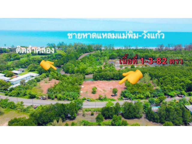 ขายที่ดินติดทะเลหลังติดคลองชากพงแกลงจ.ระยอง