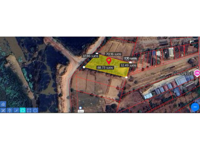 ขายที่ดินเปล่า 1-2-38 ไร่ ทำเลทอง อำเภอเมืองหนองคาย จ.หนองคาย
