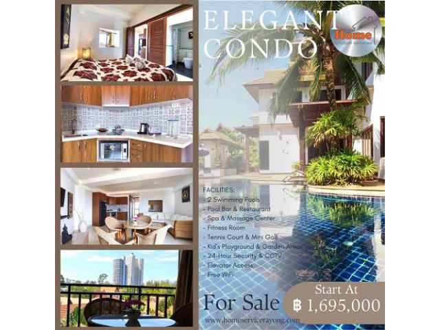 1-BEDROOM CONDO ON MAE RAMPHUENG BEACH - WITH FOREIGN FREEHOLD OWNERSHIP