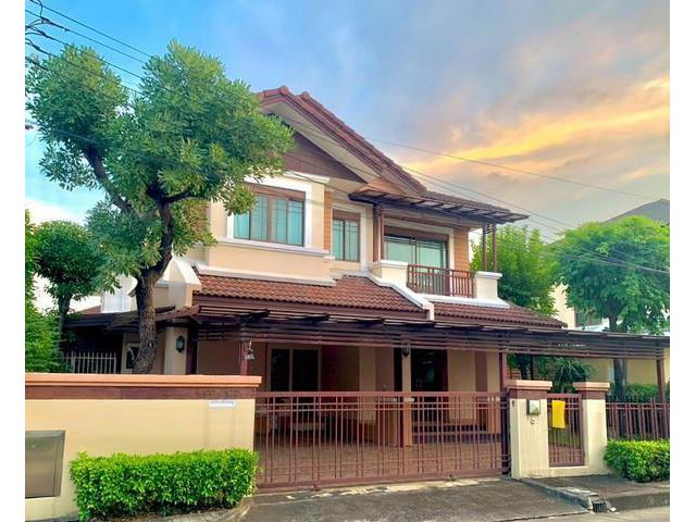 ให้เช่าบ้านเดี่ยว 2 ชั้น หมู่บ้าน เศรษฐสิริ วงแหวน สุขาภิบาล 2 (โครงการคุณภาพจากแสนสิริ) สังคมดี เฟอร์นิเจอร์ครบ