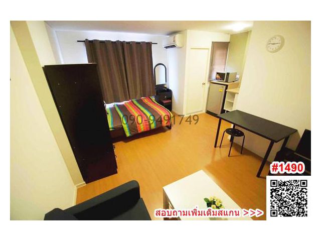 เช่า คอนโด ลุมพินี ร่มเกล้า-สุวรรณภูมิ ตกแต่งเฟอร์นิเจอร์ครบ