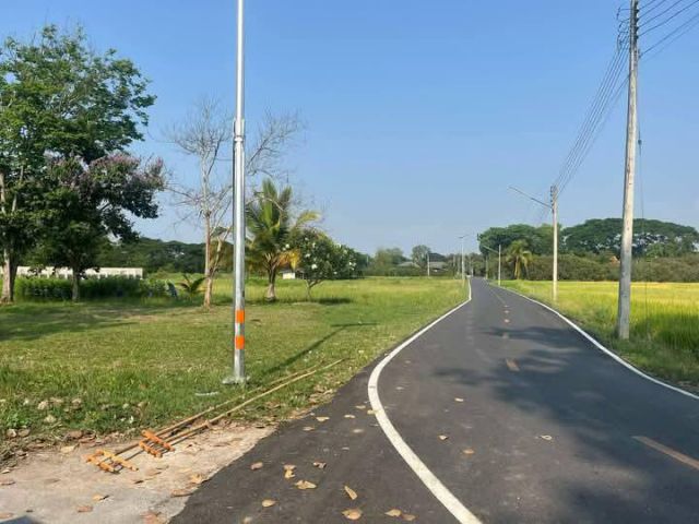 ขายที่ดินติดถนนขุนคงบ้านถวายติดถนนพร้อมโอน