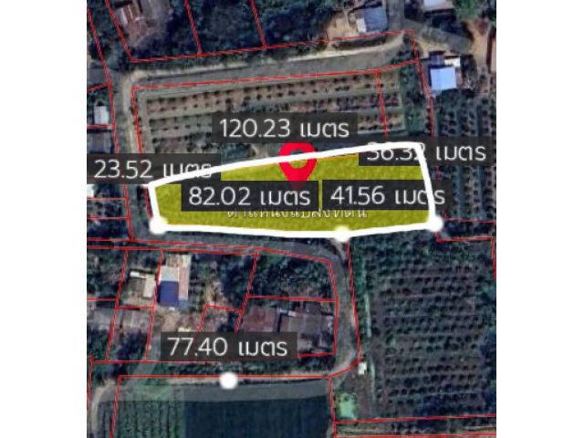ขายที่ดิน 2 ไร่ 1 งาน 38 ตรว. ติดถนนคอนกรีตติดคลองส่งน้ำเล็ก