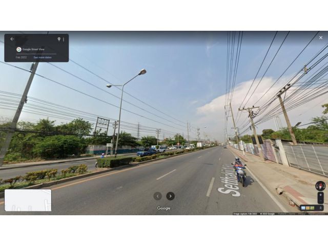 ที่ดินติดถนนเศรษฐกิจ1พื้นที่สีชมพู ใกล้วัดบางปิ้ง