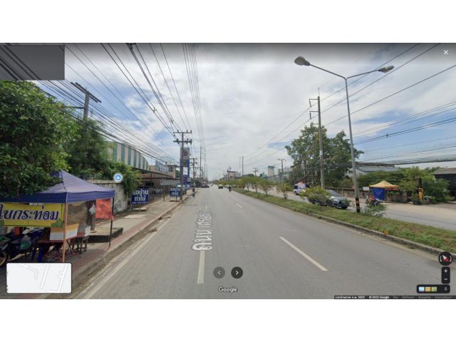 ที่ดินติดถนนเศรษฐกิจ1พื้นที่สีม่วง ใกล้แยกกระทุ่มแบน