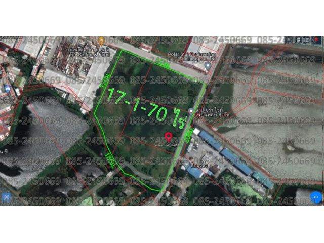 ที่ดินบางบ่อเทพารักษ์-เคหะบางพลี เหมาะทำโกดัง