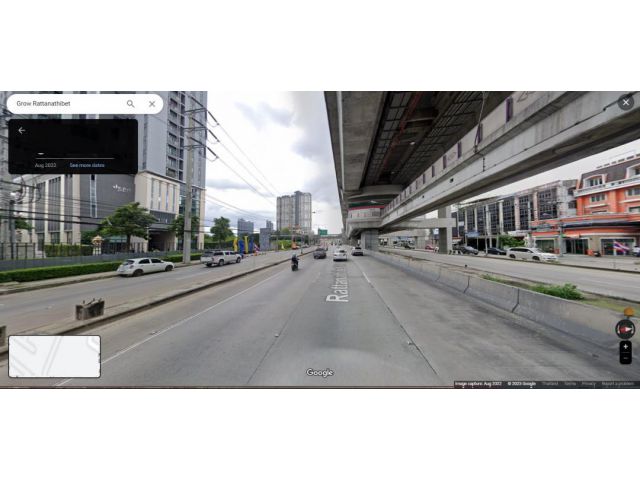 ที่ดินติดถนนรัตนาธิเบศร์ติดสถานีรถไฟฟ้า เหมาะพัฒนาคอนโด, โชว์รูม, โรงพยาบาล