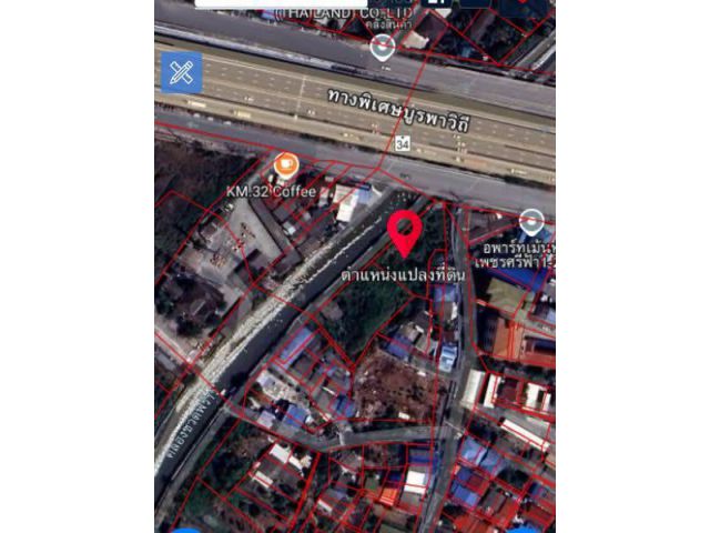 ขายที่ดินติดถนนบางนา ตราด กม. 32