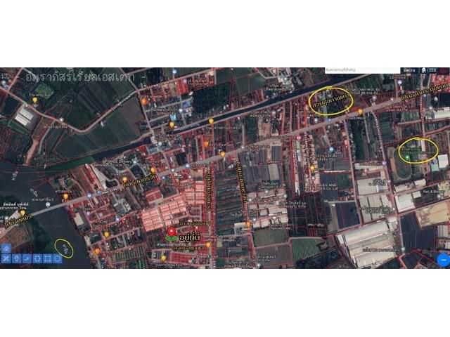 ขายที่ดินพร้อมสิ่งปลูกสร้าง 218 ตร.วา หลังหมู่บ้านอ่างทองธานี