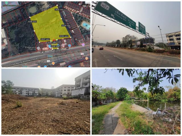 DD-0314 ขายที่ดิน 3-2-86.6 ไร่ ติดถนนวงแหวนรอบ 2 ย่านศูนย์ราชการ ย่านธุรกิจ อ.เมือง เชียงใหม่