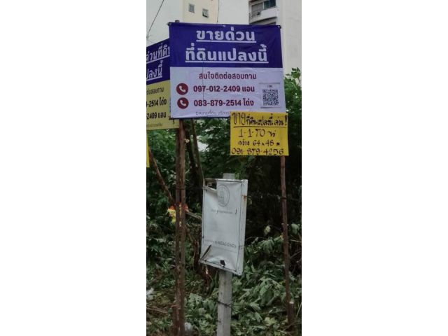 ขายด่วนที่ดิน 570 ตรว. ที่ดินทำเลดี ติดถนนซอยลาดพร้าว 87 แยก7 (ติดถนน2ด้าน) เขตวังทองหลาง กรุงเทพ  ทำเลธุรกิจ ที่ดินพร้อมใช้