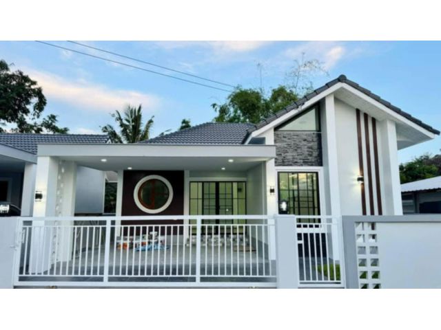 #บ้านสร้างใหม่ โซนสันผักหวาน อ.หางดง ทำเลดี เดินทางสะดวก ใกล้ห้าง ใกล้สนามบิน