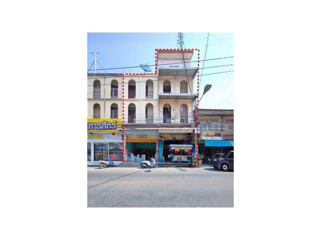 ขายตึกแถว 2 คูหา (ร้านเฮียกิมนมสด) เยื้องโรงแรมลาพาโลมา ใกล้ รพ.พ