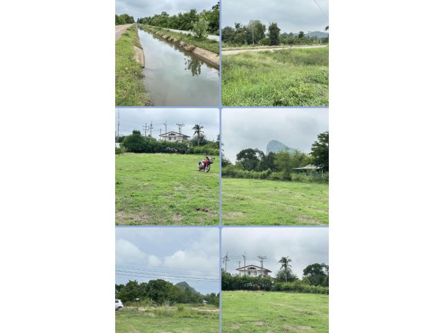 ที่ดินเปล่าติดถนน คลอง วิวเขา