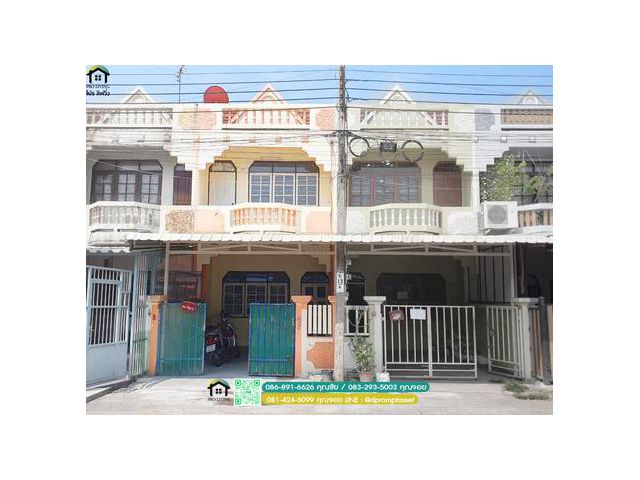 ขายทาวน์โฮม หลังมุม  หมู่บ้านพีเอสวิลล่า หนองแขม บ้านหลังมุม (ส้ม) ติดสวน พื้นที่ 16 ตารางวา บ้านติดสวนหย่อม เหมาะกับการ