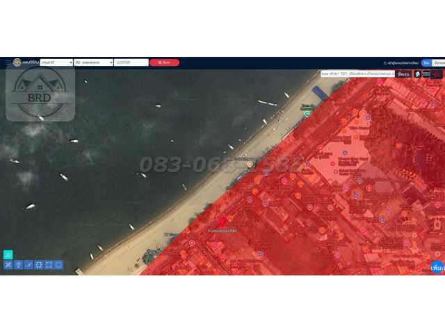ขายที่ดินทำเลทอง ถนนเลียบชายหาดพัทยา เนื้อที่ 280.5 ตรว