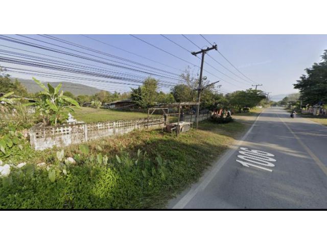 ขายที่ดินแม่ออนออนกลางติดถนนค้าขายได้พร้อมโอน