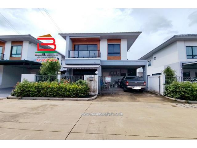 บ้านแฝด โครงการ เสนาพาร์ค วิลล์ รามอินทรา - วงแหวน เนื้อที่ 43.9 ตรว. แขวงคันนายาว เขตคันนายาว