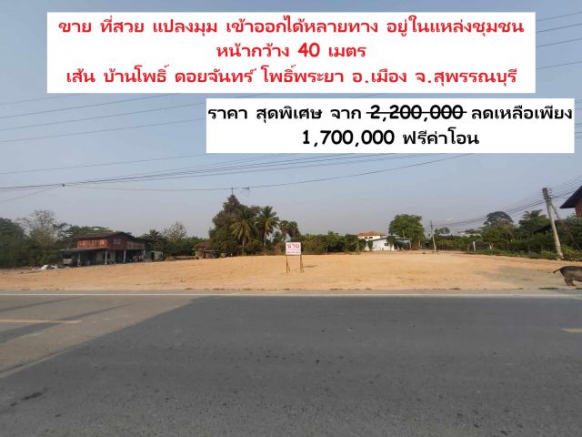 ที่ถมแล้ว อ.เมืองสุพรรณ โพธิ์พระยา บ้านโพธิ์