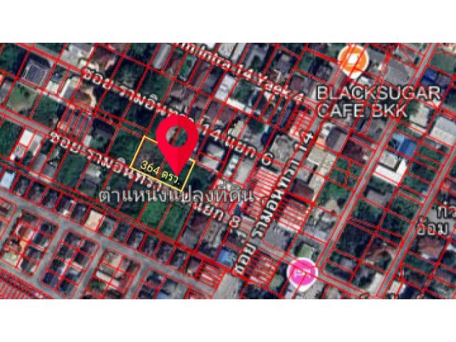 ขายที่ดินเปล่า 364 ตรว. ซอย รามอินทรา 14 แยก 8 ใกล้สถานีรถไฟฟ้า มัยลาภ แขวงท่าแร้ง เขตบางเขน กรุงเทพๆ