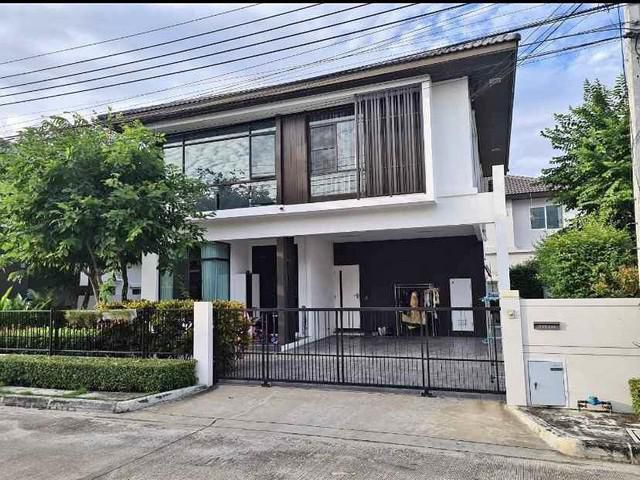 PB5320 ให้เช่าบ้านเดี่ยว หมู่บ้าน มัณฑนา เลค วัชรพล โครงการ2 บ้านพร้อมเฟอร์นิเจอร์พร้อมเข้าอยู่ได้เลย