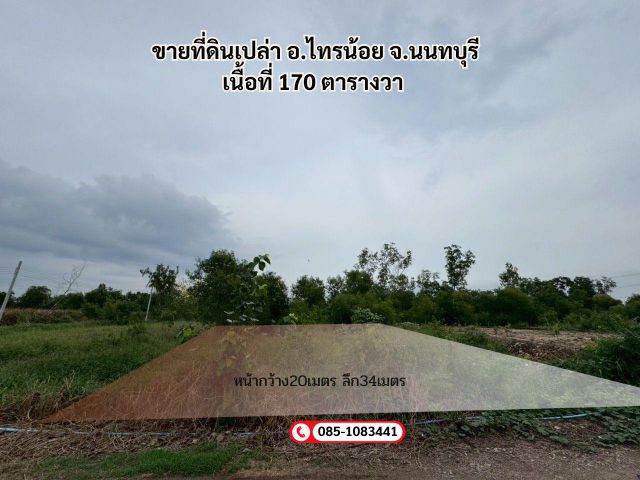 ขายที่ดินเปล่า อ.ไทรน้อย จ.นนทบุรี 170 ตรว
