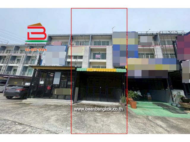 อาคารพาณิชย์ เนื้อที่ 28.1 ตรว. ติดถนนไสวประชาราษฎร์ (รังสิตคลอง4) ต.บึงยี่โถ อ.ธัญบุรี จ.ปทุมธานี