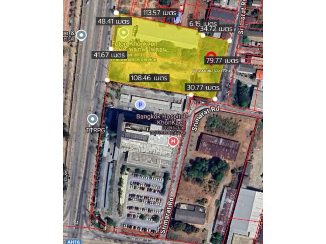 ขายที่ดิน+โชว์รูม+สำนักงาน 7ไร่322ตรว.เหมา500ล้าน.ติดโรงพยาบาลกรุงเทพ(ขอนแก่น) อ.เมือง จ.ขอนแก่น.ทำเลทอง กลางเมืองเหมาะทำโครงการขนาดใหญ่
