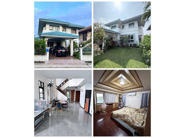 บ้านเดี่ยว 82 ตรว. หมู่บ้านภัทรนิเวศน์ลากูน บางบัวทอง นนทบุรี ทำเลดี เดินทางสะดวก! Tel 096-195-4426