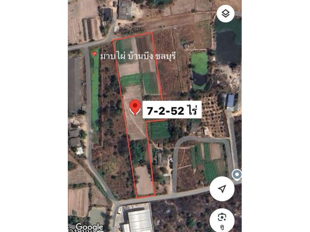ขายที่ดินเปล่ามาบไผ่ ที่ดินสวยราคาถูก 7-2-52 ไร่