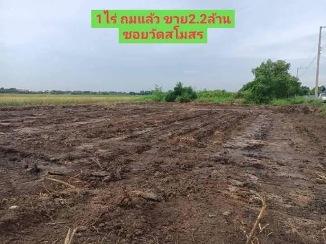 1ไร่ ถมแล้ว ขาย2.2ล้าน เข้าซอยวัดสโมสร  วิวทุ่งนา อากาศดี (งดนายหน้า)