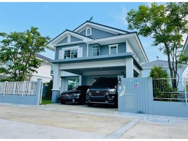 PB5345 ให้เช่าบ้านเดี่ยว เนื้อที่ 56 ตรว.โครงการ วิลลาจจิโอ ศรีนครินทร์-บางนา เฟอร์นิเจอร์ครบเครื่องใช้ไฟฟ้าครบ ทำเลใกล้