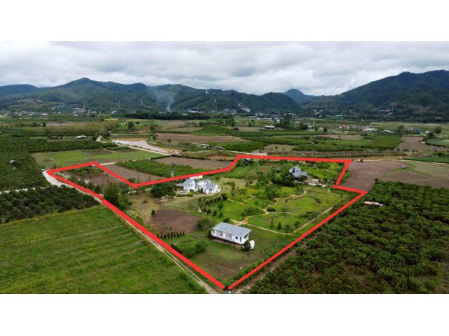 ขายบ้านพักตากอากาศ พื้นที่ 10-2 ไร่ วิวเขาล้อมรอบ เงียบสงบ ตรงข้ามวัดท่าตอน จ.เชียงใหม่