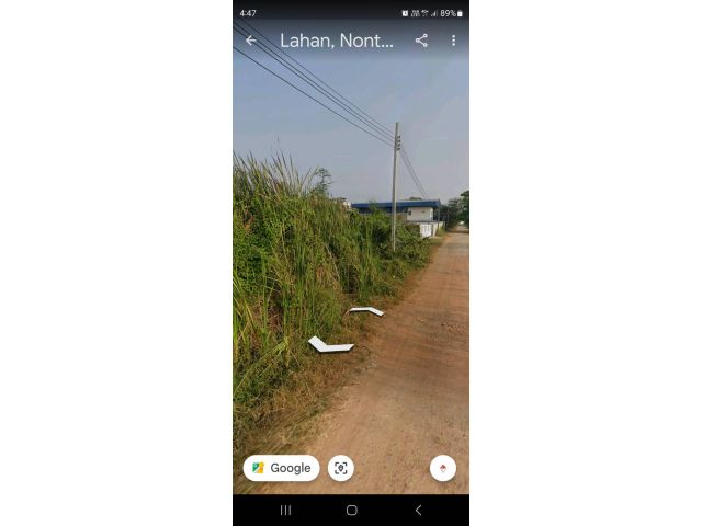 ขายที่ดินขนาด 206 ตรว. ซอยไปรษณีย์ ถนน บางบัวทอง-สุพรรณบุรี ต. ละหาร อ. บางบัวทอง