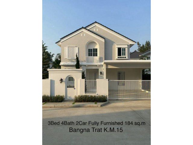 P453 ให้เช่า บ้านเดี่ยว โครงการ ชัยพฤกษ์ บางนา กม.15 CHAIYAPRUEK Bangna KM.15 ถนนบางนา-ตราด กม.15 ตกแต่งสวยพร้อมอยู่อาศั