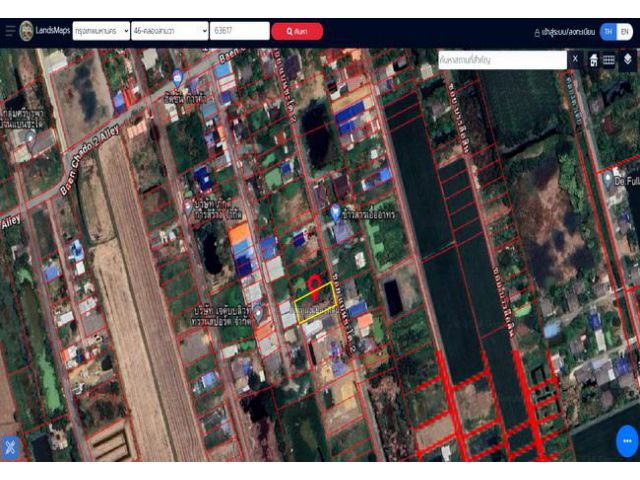 ขายที่ดิน ซอยแบนชะโด ถนนประชาร่วมใจ เนื้อที่ 200 ตร.ว. แปลงสี่เหลี่ยมสวย