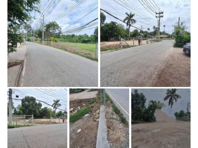ขายที่ดินพื้นที่จัดสรรได้ห่างถนนเลียบรถไฟเพียง 50 เมตร