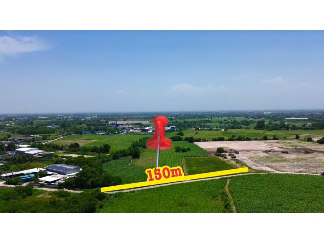ที่ดินพื้นที่สีเหลืองมาบไผ่บ้านบึง 23-1-83ไร่ ไร่ละ 2.5ล้าน ต.มาบไผ่ อ.บ้านบึง จ.ชลบุรี ที่ดินติดถนนหน้ากว้าง150เมตร