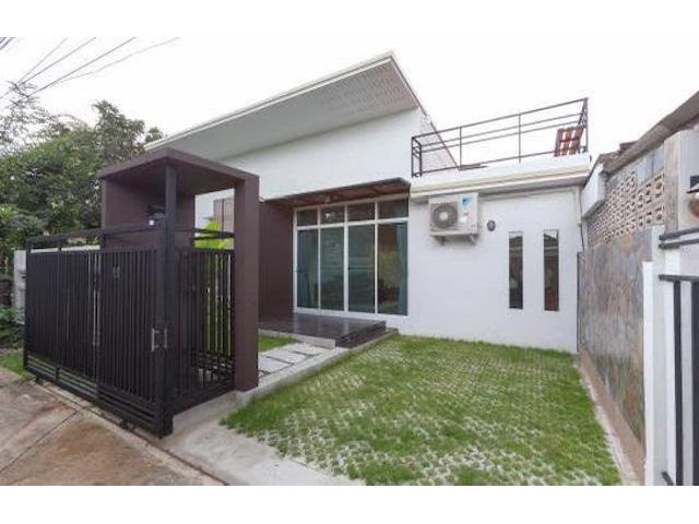 BH3605 ขายหรือให้เช่าบ้านเดี่ยวชั้นเดียวสไตล์ทันสมัย 43ตรว. ลาดพร
