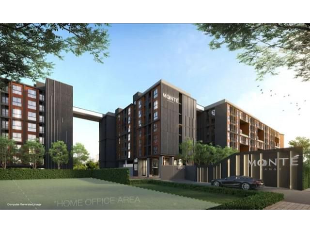 ขายถูก คอนโด Monte Rama 9  ห้องใหม่ไม่เคยอยู่  ชั้น 4  22 ตร.ม.