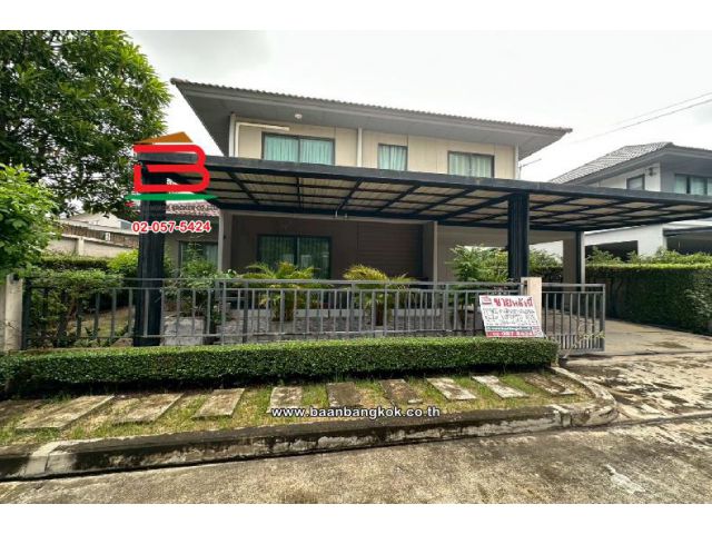 บ้านเดี่ยว หมู่บ้านเพฟ (รามอินทรา-วงแหวน) เนื้อที่ 62.2 ตร.ว ซ.กาญจนาภิเษก 4 แขวงออเงิน เขตสายไหม กรุงเทพมหานคร