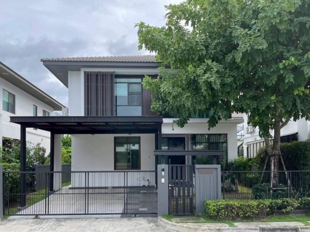 ให้เช่าบ้านเดี่ยว หมู่บ้านมัณฑนา อ่อนนุช - วงแหวน 3 ใกล้สนามบินสุวรรณภูมิ พร้อมเข้าอยู่