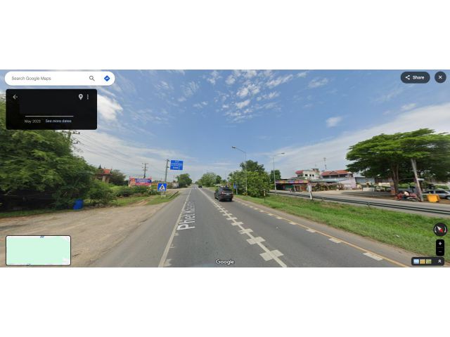 ที่ดินติดถนนเพชรเกษม ก่อนถึงสหกรณ์หนองโพ ราชบุรี
