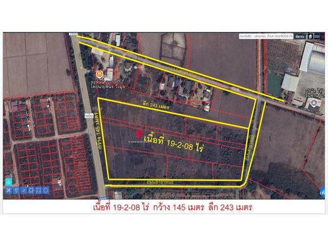 ขายที่ดินเนื้อที่ 19-2-08 ไร่  อ.เมือง จ.เชียงราย