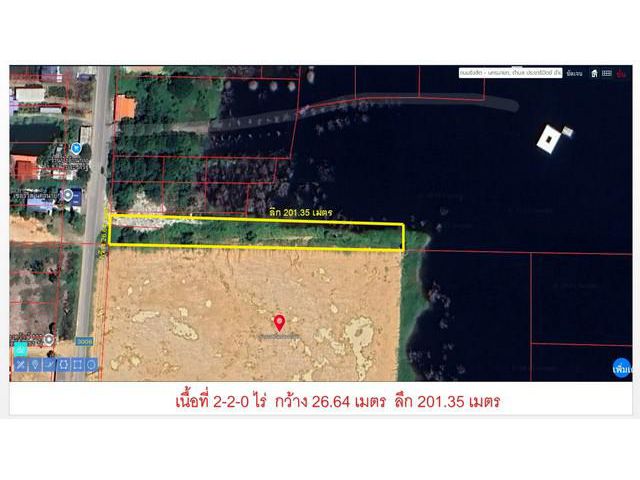 ขายถูก ติดถนนหลัก คลอง14 เนื้อที่ 2-2-0 ไร่  องค์รักษ์ จ.นครนายก